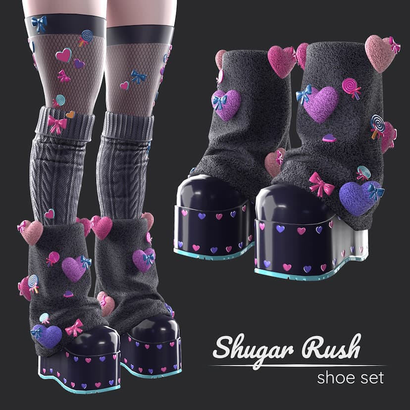 "SUGAR RUSH" shoes set