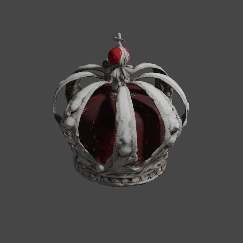 Silver Velvet Crown